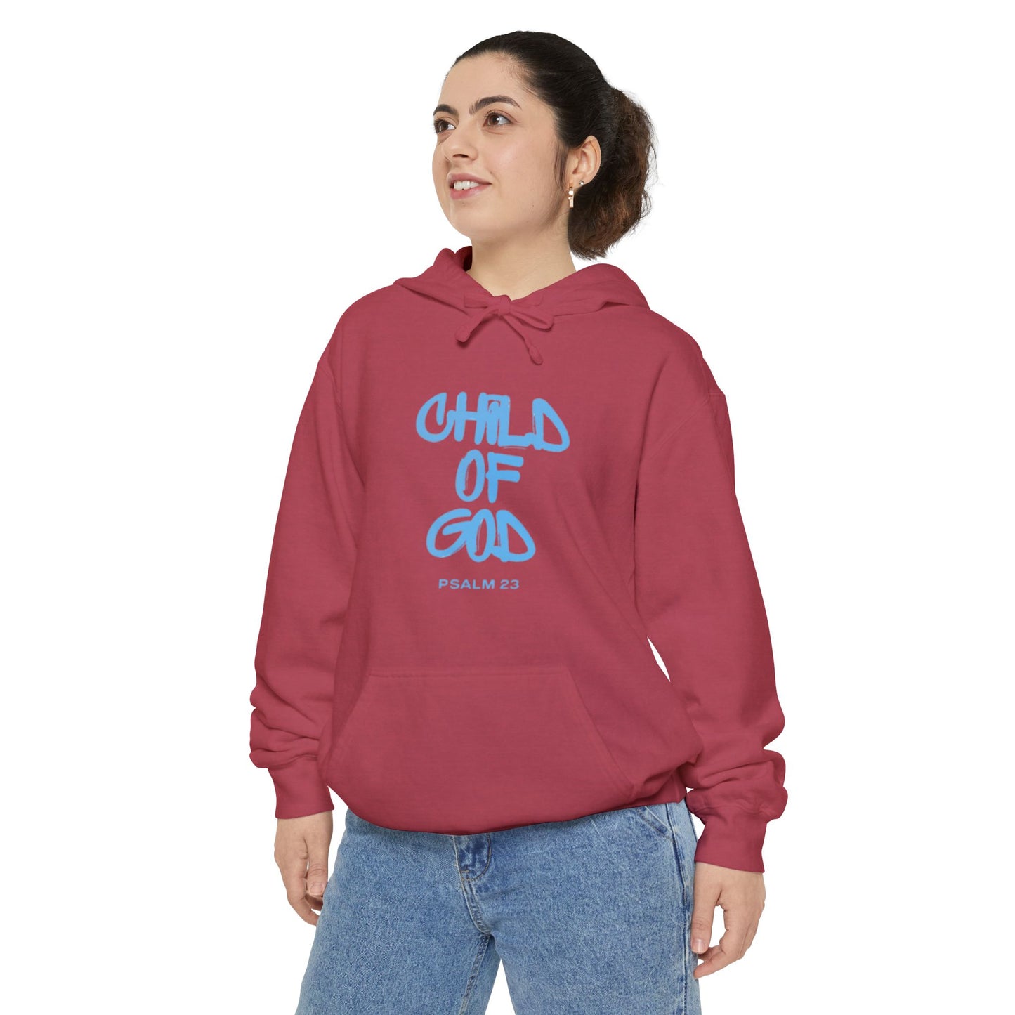 Child of God Unisex Garment-Dyed Hoodie - Soft Casual Spiritual Wear