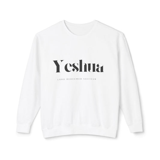 Yeshua Comfort Crewneck Sweatshirt, Unisex Cozy Top, Inspirational Gift, Spiritual Apparel, Everyday Wear