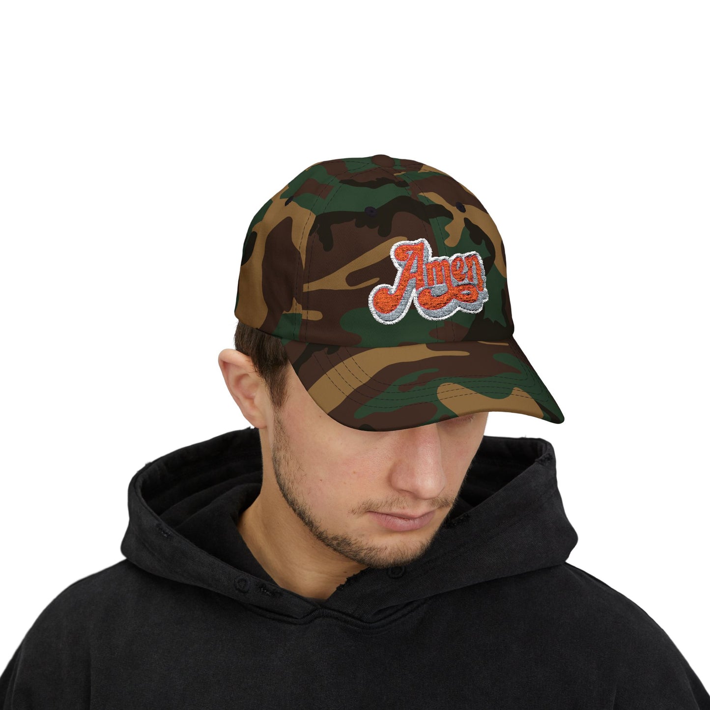 Amen Classic Dad Cap - Casual White Cap for Everyday Style