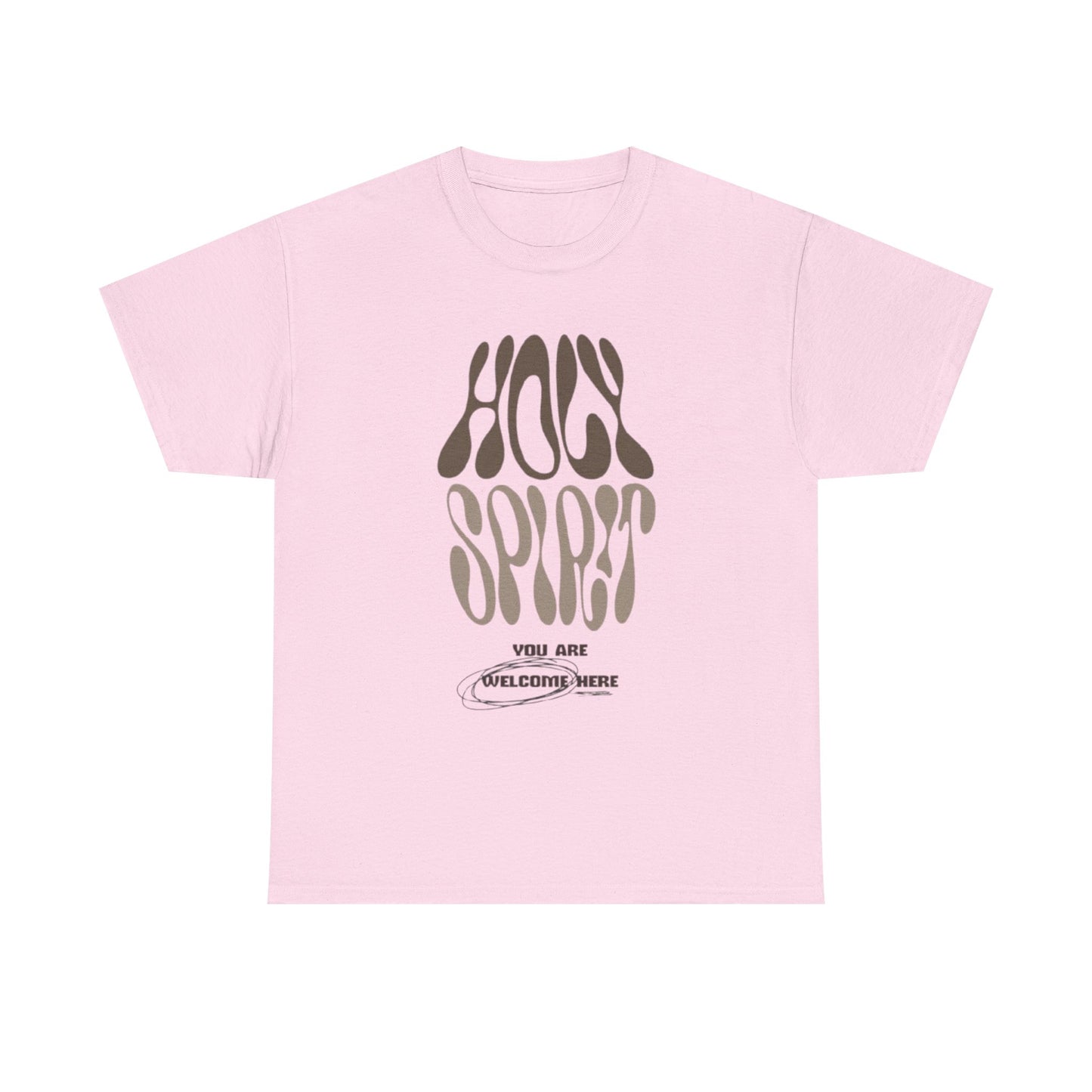 Holy Spirit Unisex Heavy Cotton Tee - Groovy Faith-Inspired Shirt