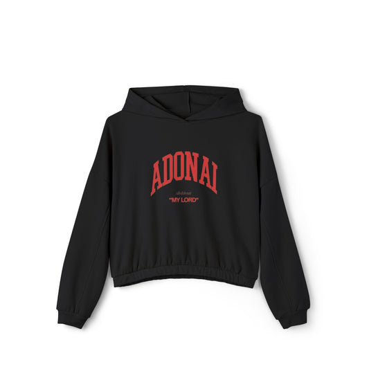 Adonai Women's Cinched Bottom Hoodie - Casual Comfort with a Meaningful Message