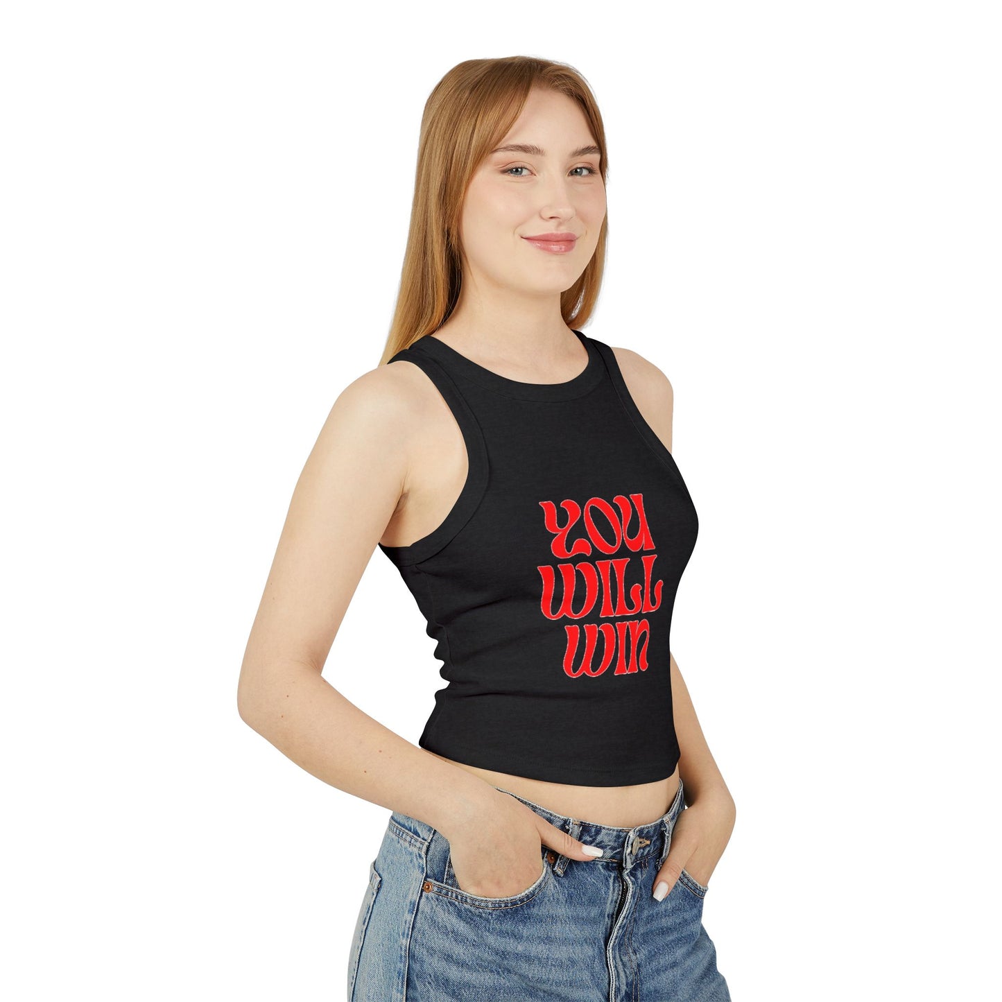 Empowering Women's Crop Tank, Motivational Fitness Top, Summer Workout Shirt, Inspirational Apparel, Casual Wear