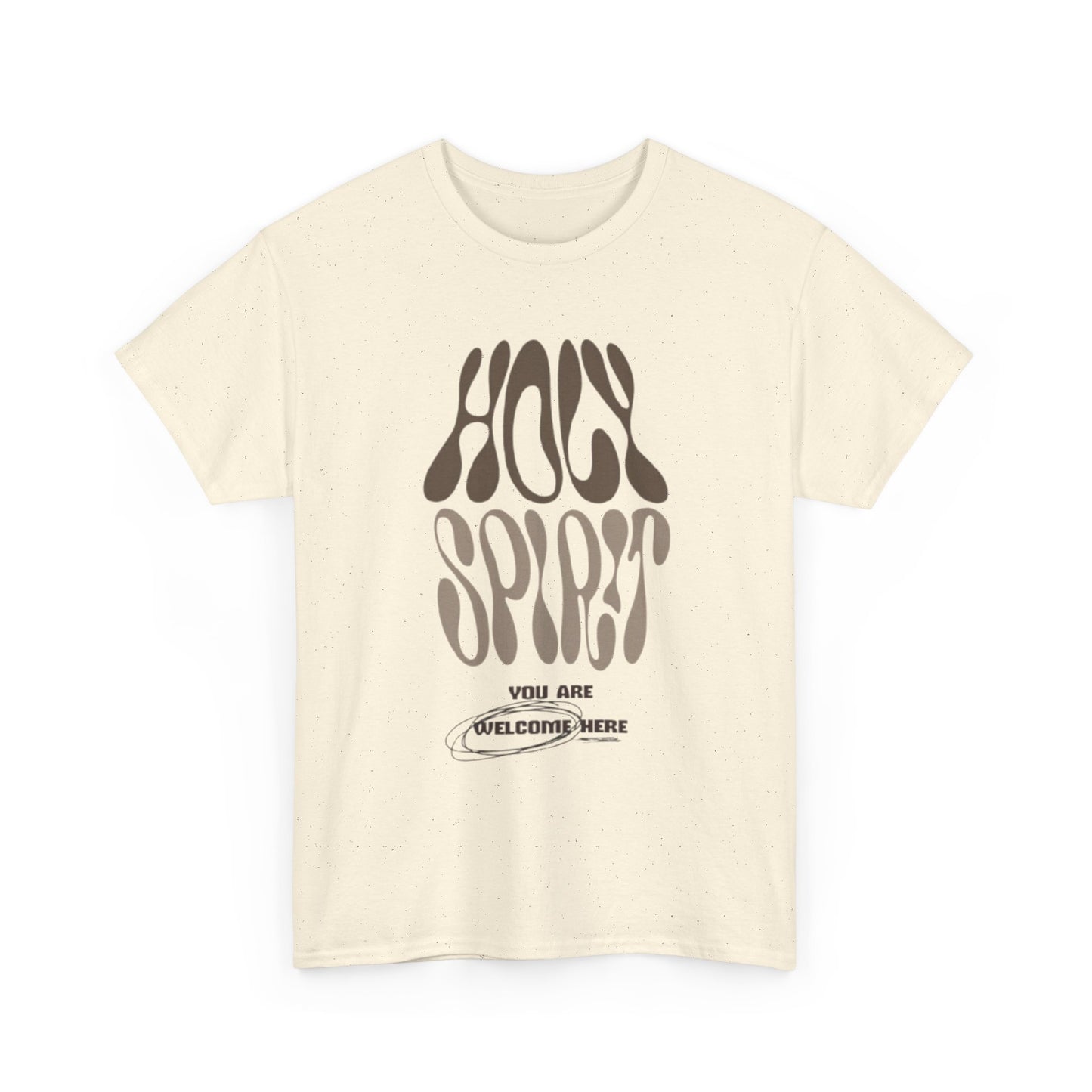 Holy Spirit Unisex Heavy Cotton Tee - Groovy Faith-Inspired Shirt