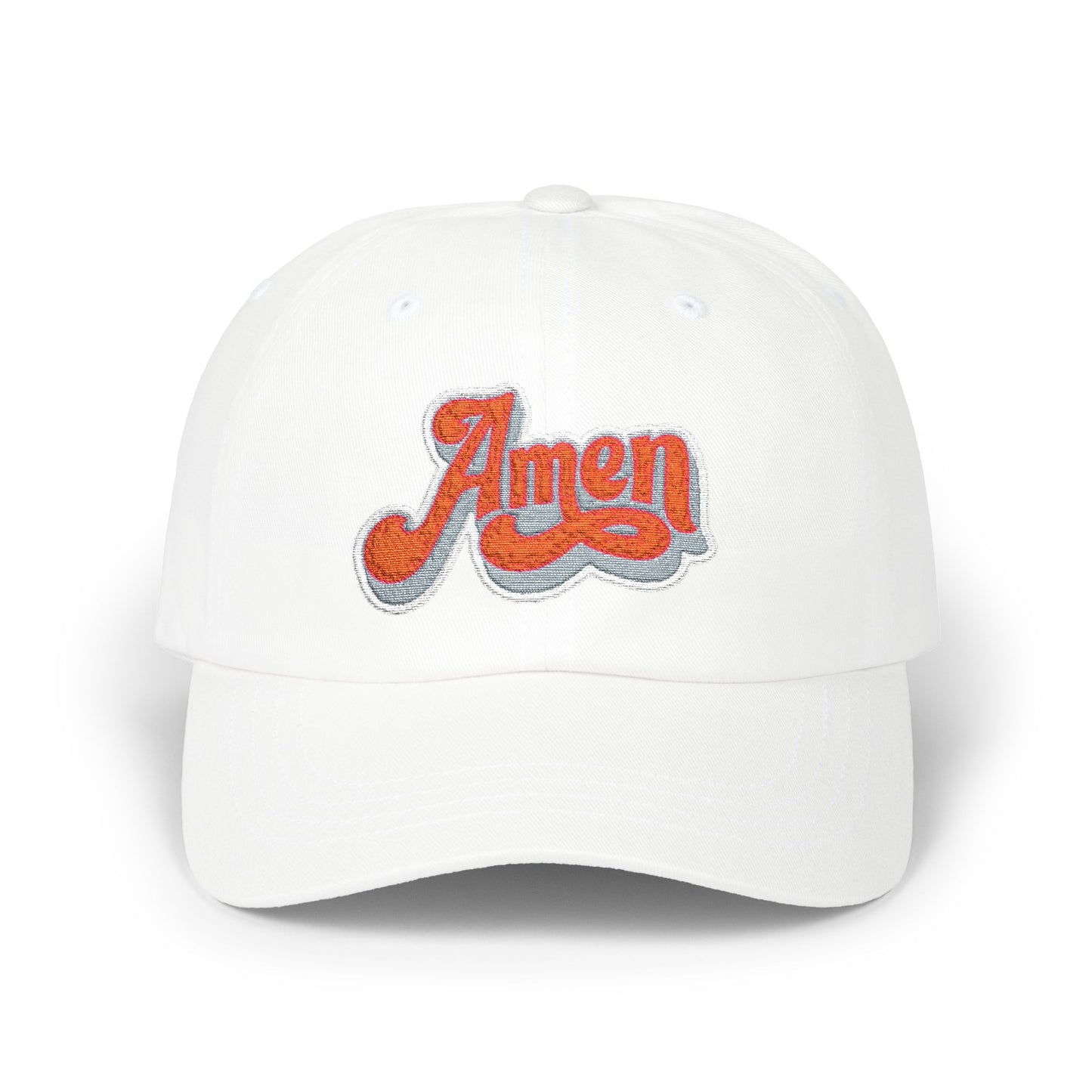 Amen Classic Dad Cap - Casual White Cap for Everyday Style