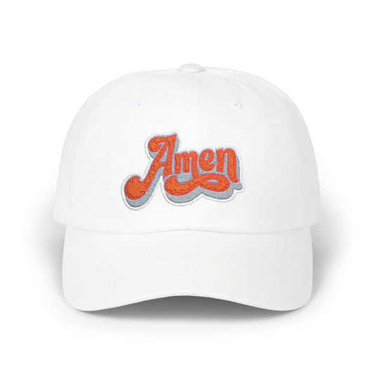 Amen Classic Dad Cap - Casual White Cap for Everyday Style