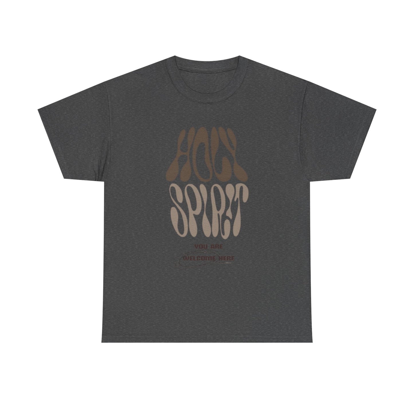 Holy Spirit Unisex Heavy Cotton Tee - Groovy Faith-Inspired Shirt