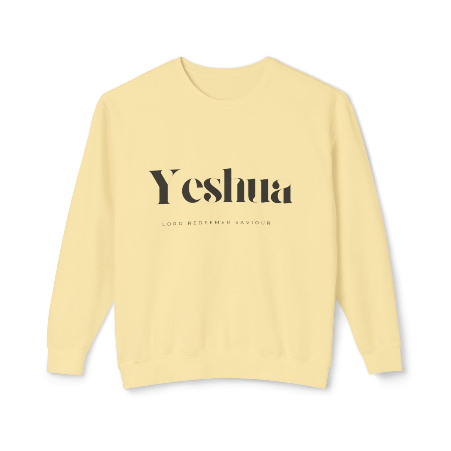 Yeshua Comfort Crewneck Sweatshirt, Unisex Cozy Top, Inspirational Gift, Spiritual Apparel, Everyday Wear