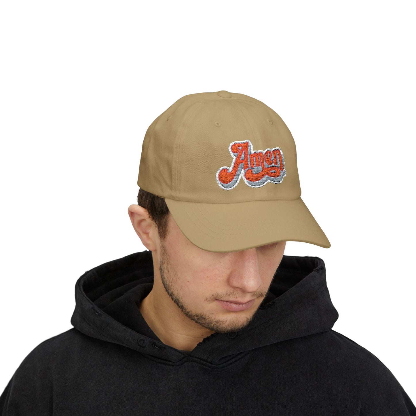 Amen Classic Dad Cap - Casual White Cap for Everyday Style