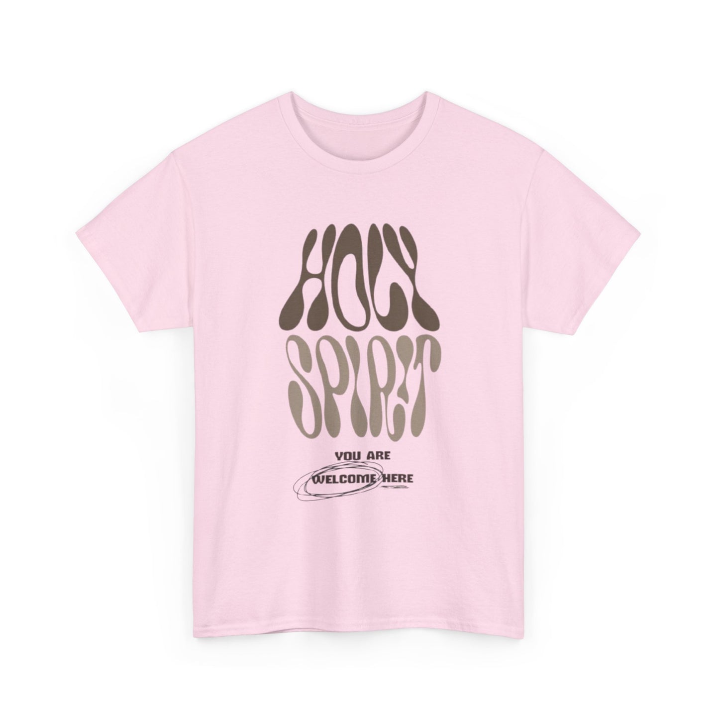Holy Spirit Unisex Heavy Cotton Tee - Groovy Faith-Inspired Shirt