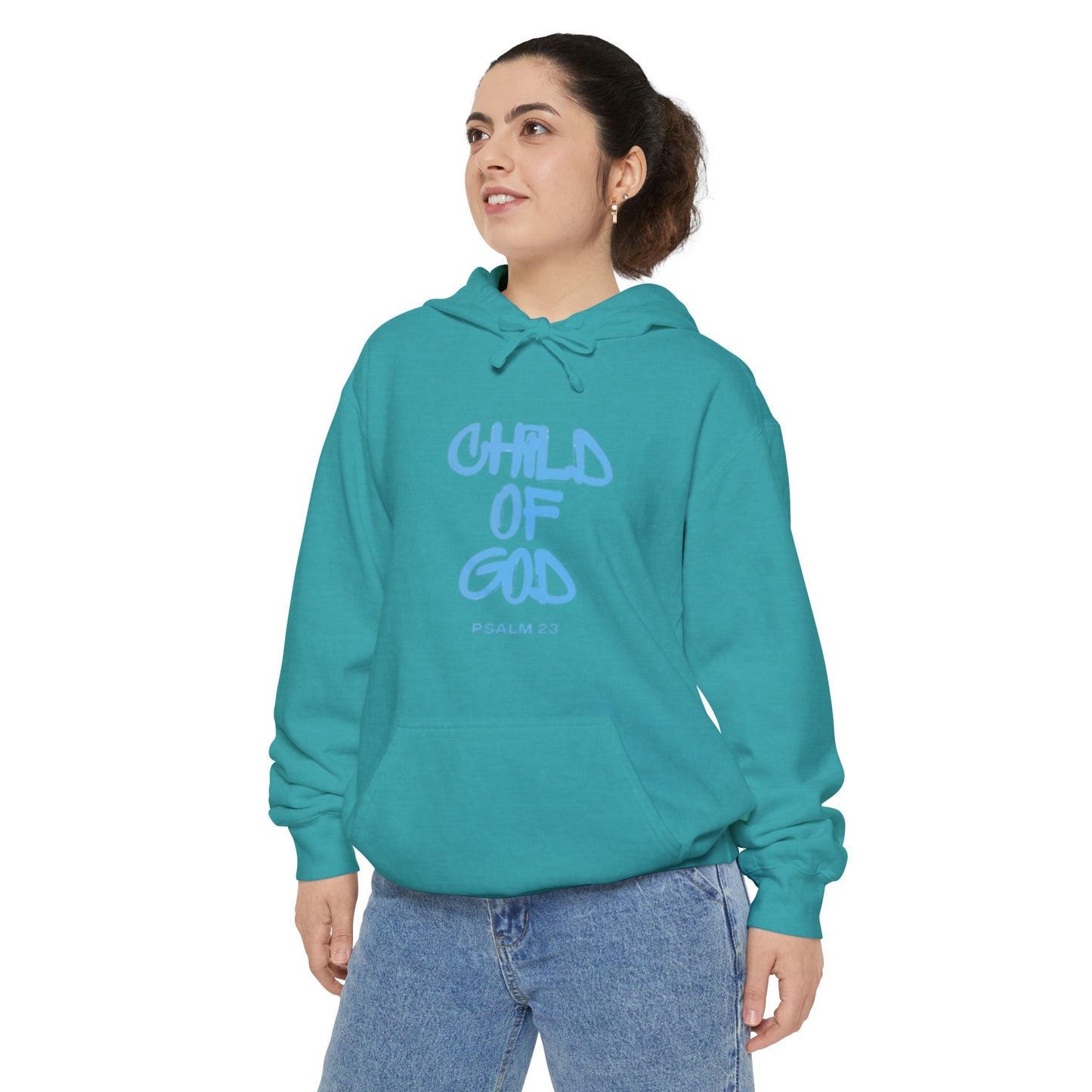 Child of God Unisex Garment-Dyed Hoodie - Soft Casual Spiritual Wear