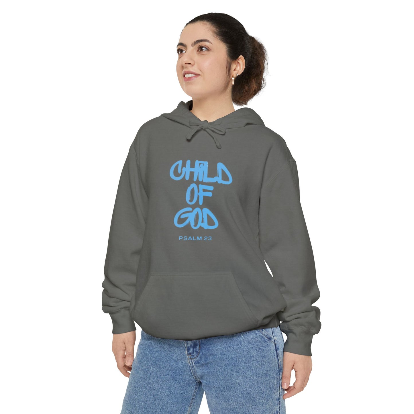 Child of God Unisex Garment-Dyed Hoodie - Soft Casual Spiritual Wear
