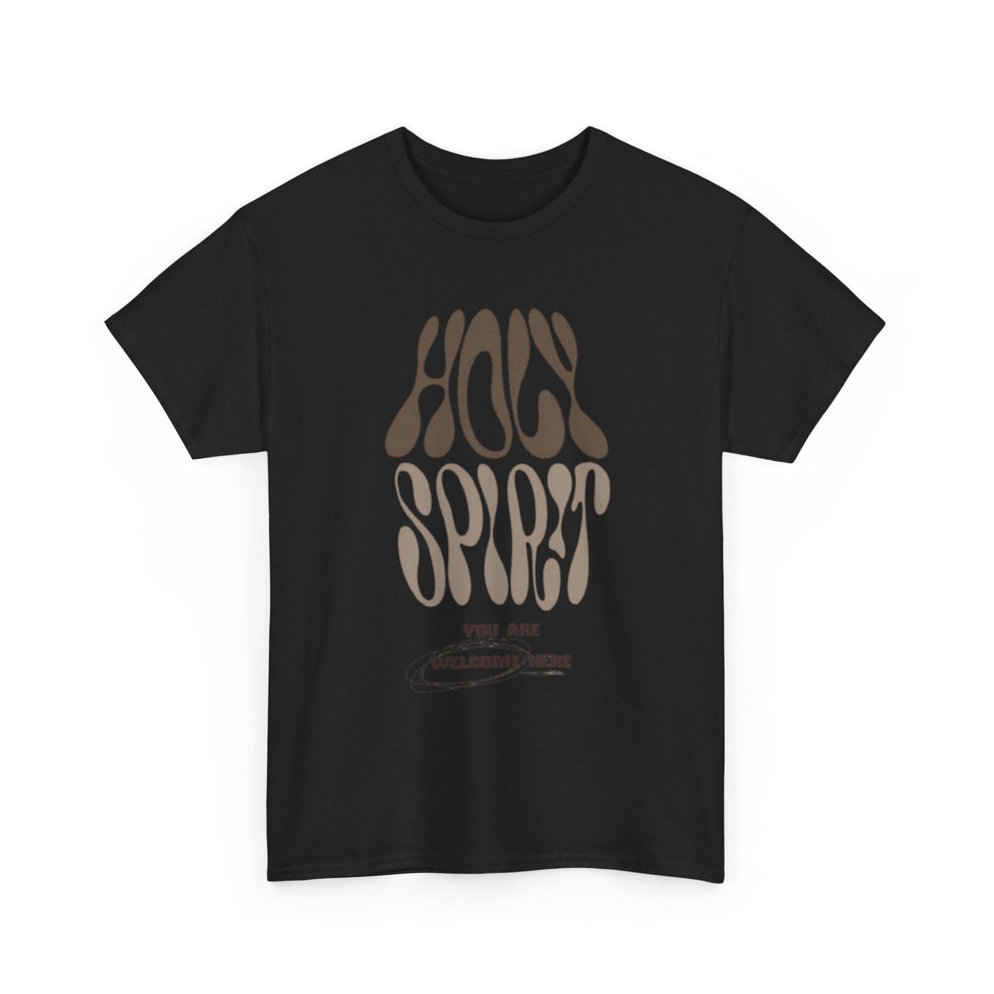 Holy Spirit Unisex Heavy Cotton Tee - Groovy Faith-Inspired Shirt