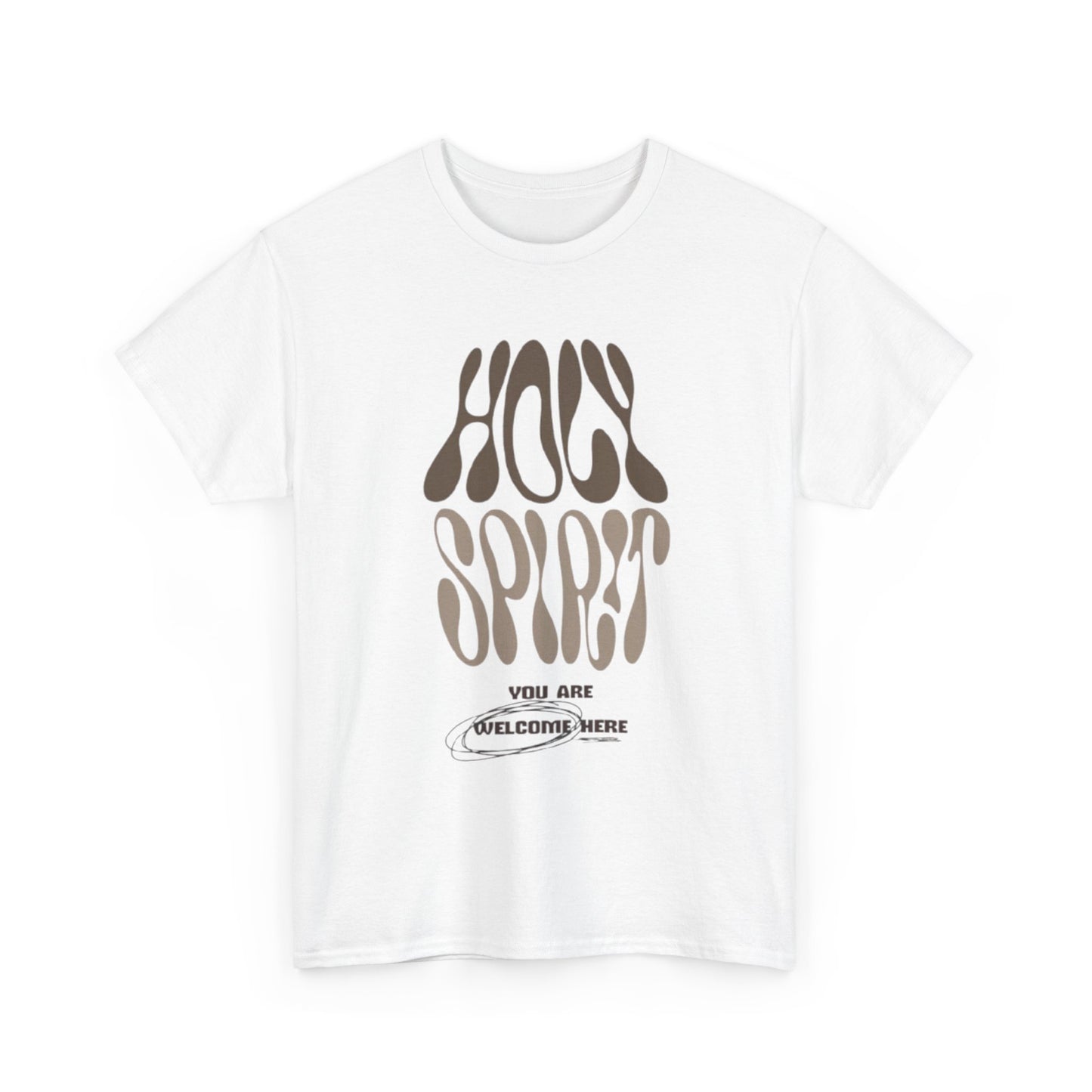 Holy Spirit Unisex Heavy Cotton Tee - Groovy Faith-Inspired Shirt