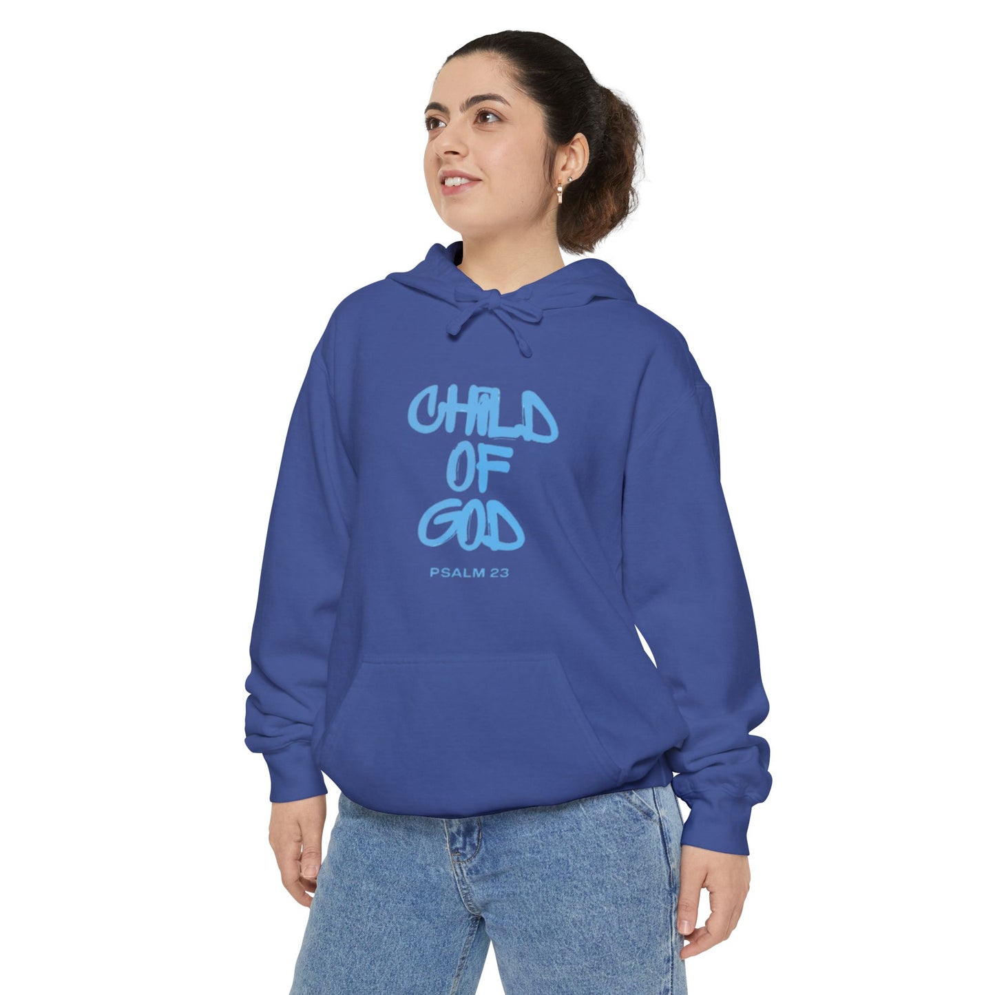 Child of God Unisex Garment-Dyed Hoodie - Soft Casual Spiritual Wear