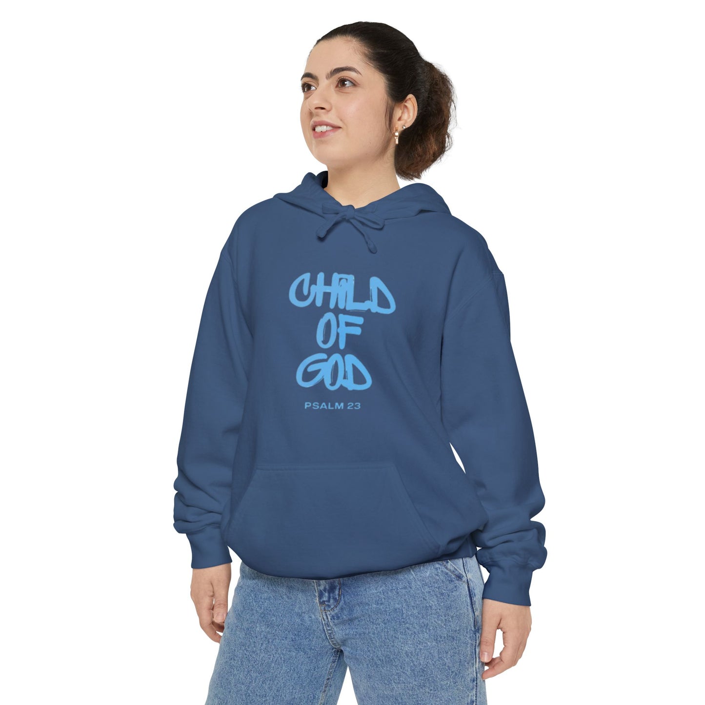 Child of God Unisex Garment-Dyed Hoodie - Soft Casual Spiritual Wear