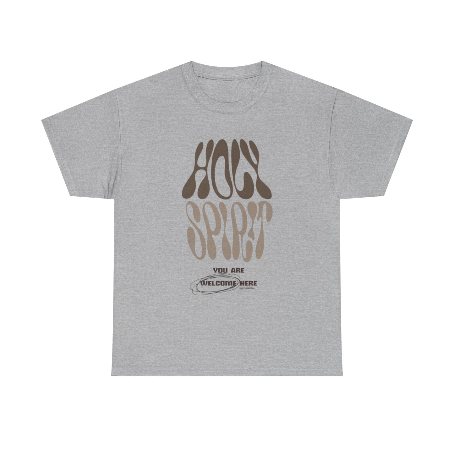 Holy Spirit Unisex Heavy Cotton Tee - Groovy Faith-Inspired Shirt