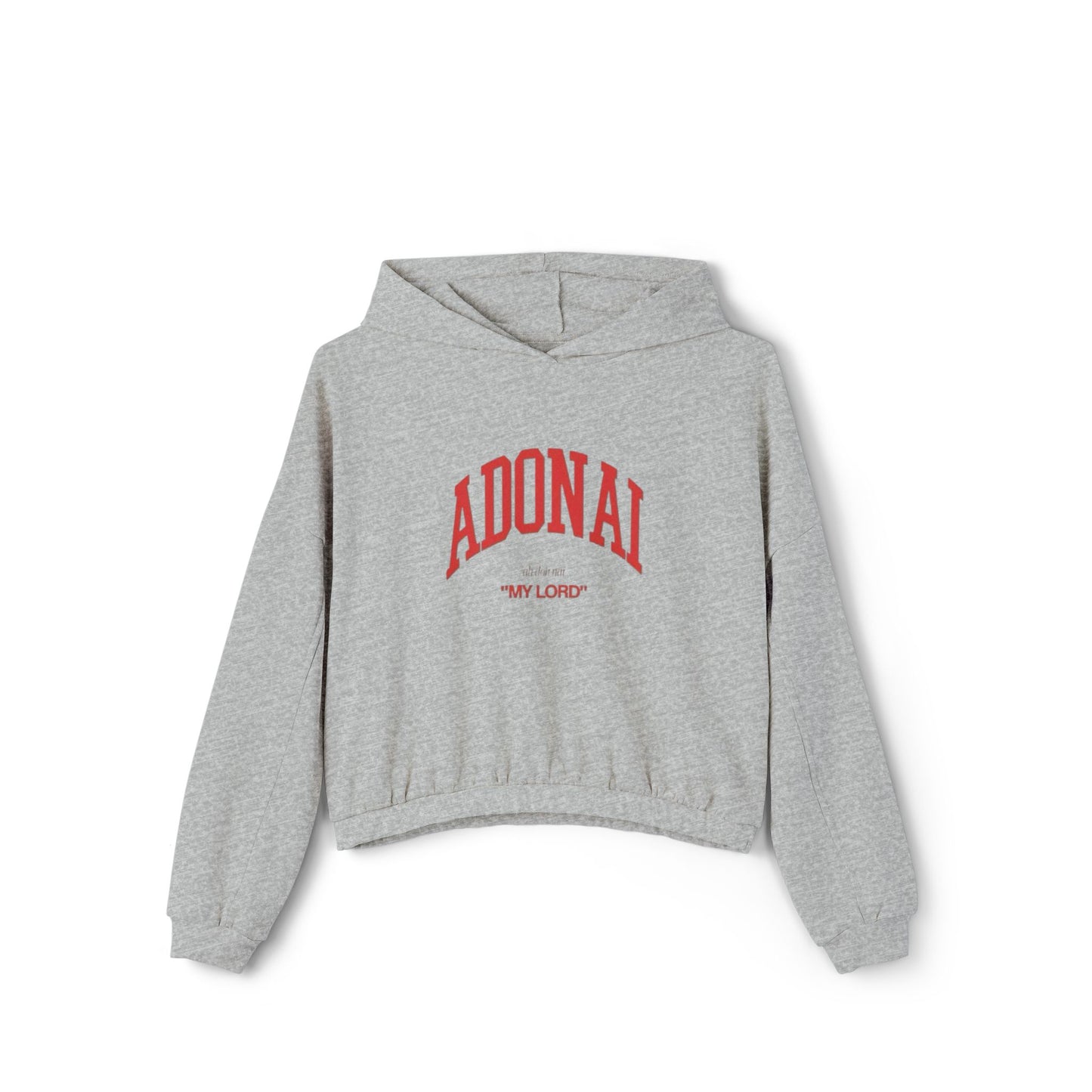 Adonai Women's Cinched Bottom Hoodie - Casual Comfort with a Meaningful Message