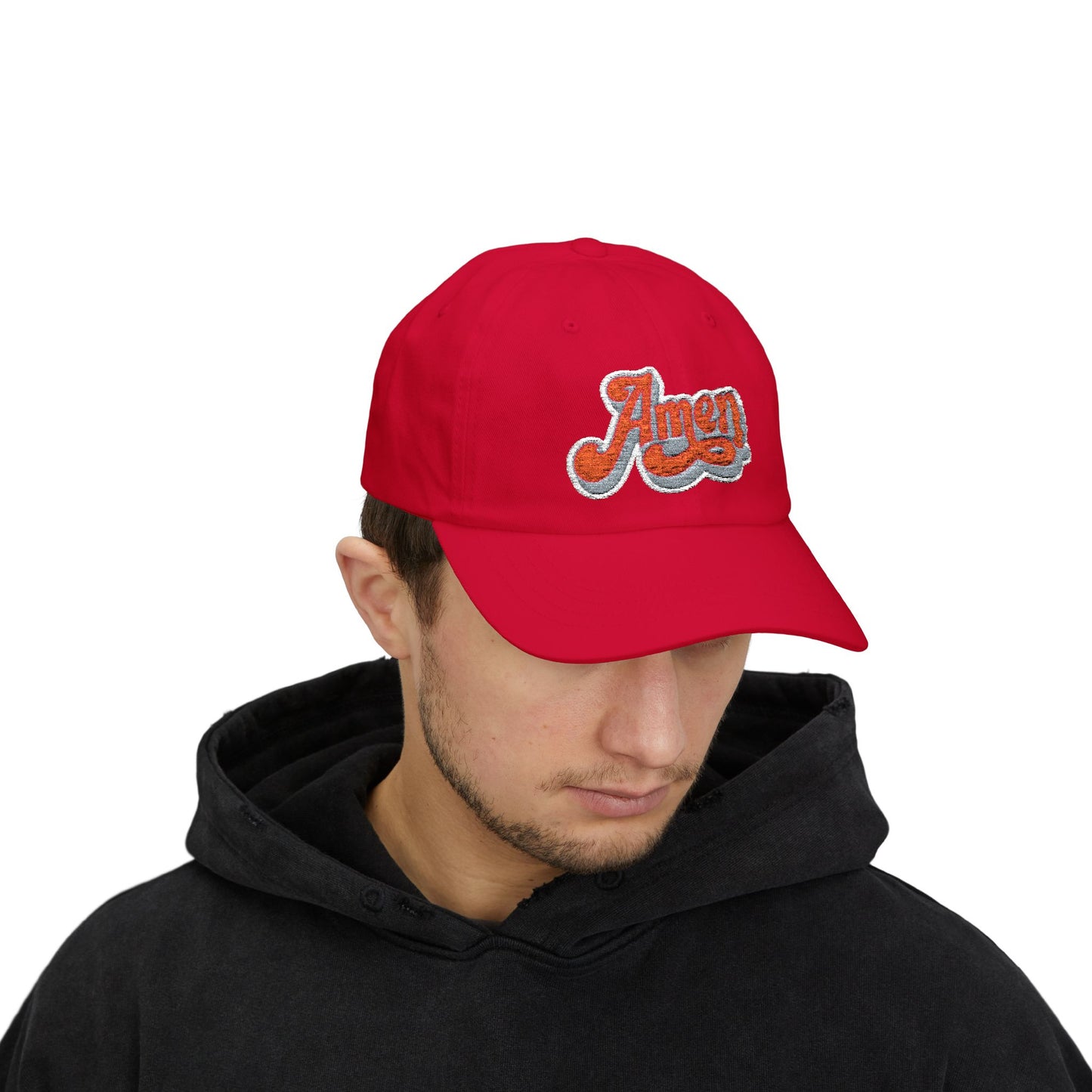 Amen Classic Dad Cap - Casual White Cap for Everyday Style