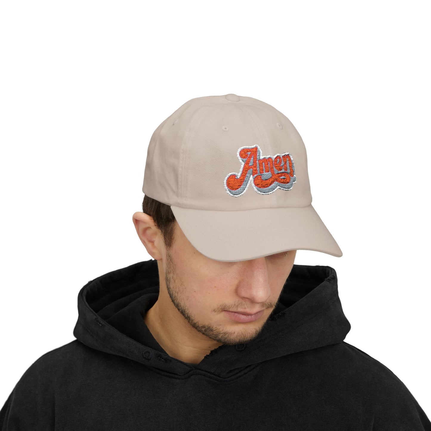 Amen Classic Dad Cap - Casual White Cap for Everyday Style
