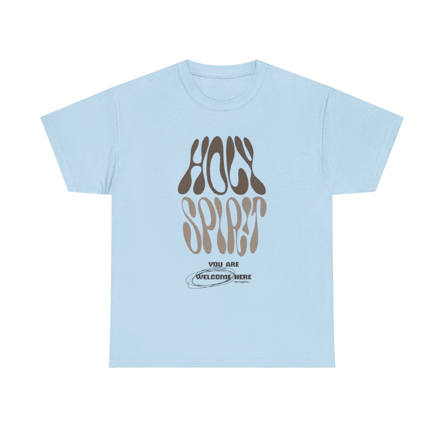 Holy Spirit Unisex Heavy Cotton Tee - Groovy Faith-Inspired Shirt