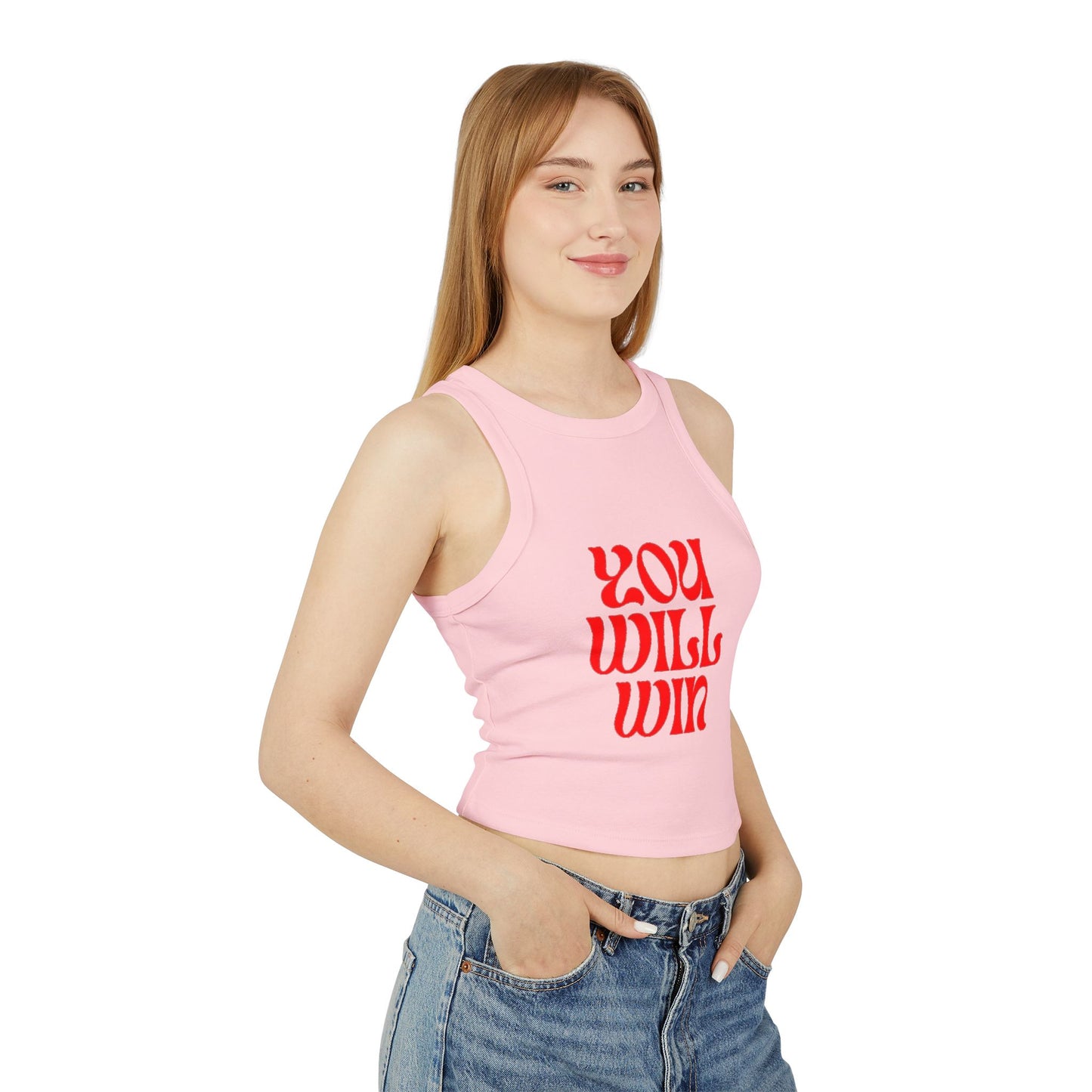 Empowering Women's Crop Tank, Motivational Fitness Top, Summer Workout Shirt, Inspirational Apparel, Casual Wear
