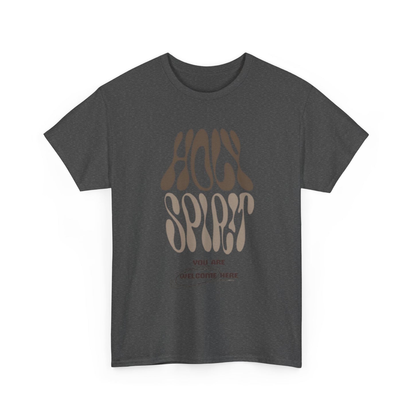 Holy Spirit Unisex Heavy Cotton Tee - Groovy Faith-Inspired Shirt