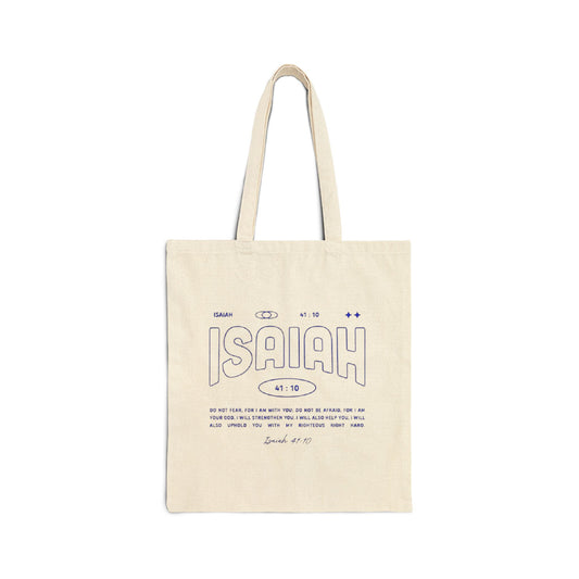 Isaiah Inspirational Cotton Canvas Tote Bag