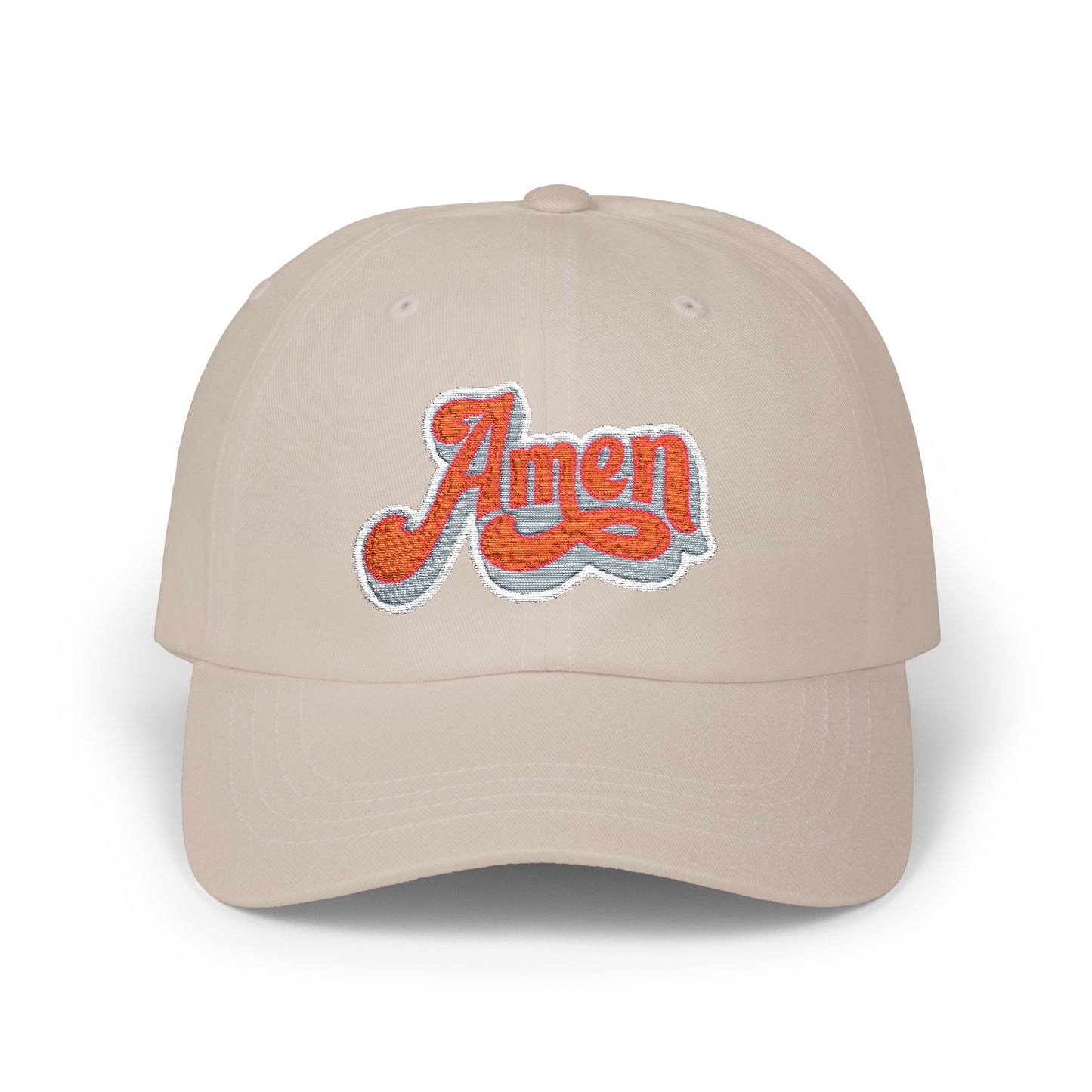 Amen Classic Dad Cap - Casual White Cap for Everyday Style