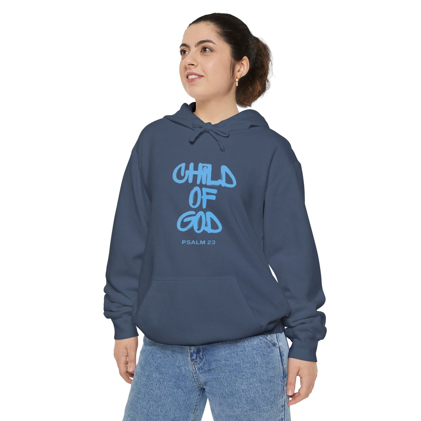 Child of God Unisex Garment-Dyed Hoodie - Soft Casual Spiritual Wear
