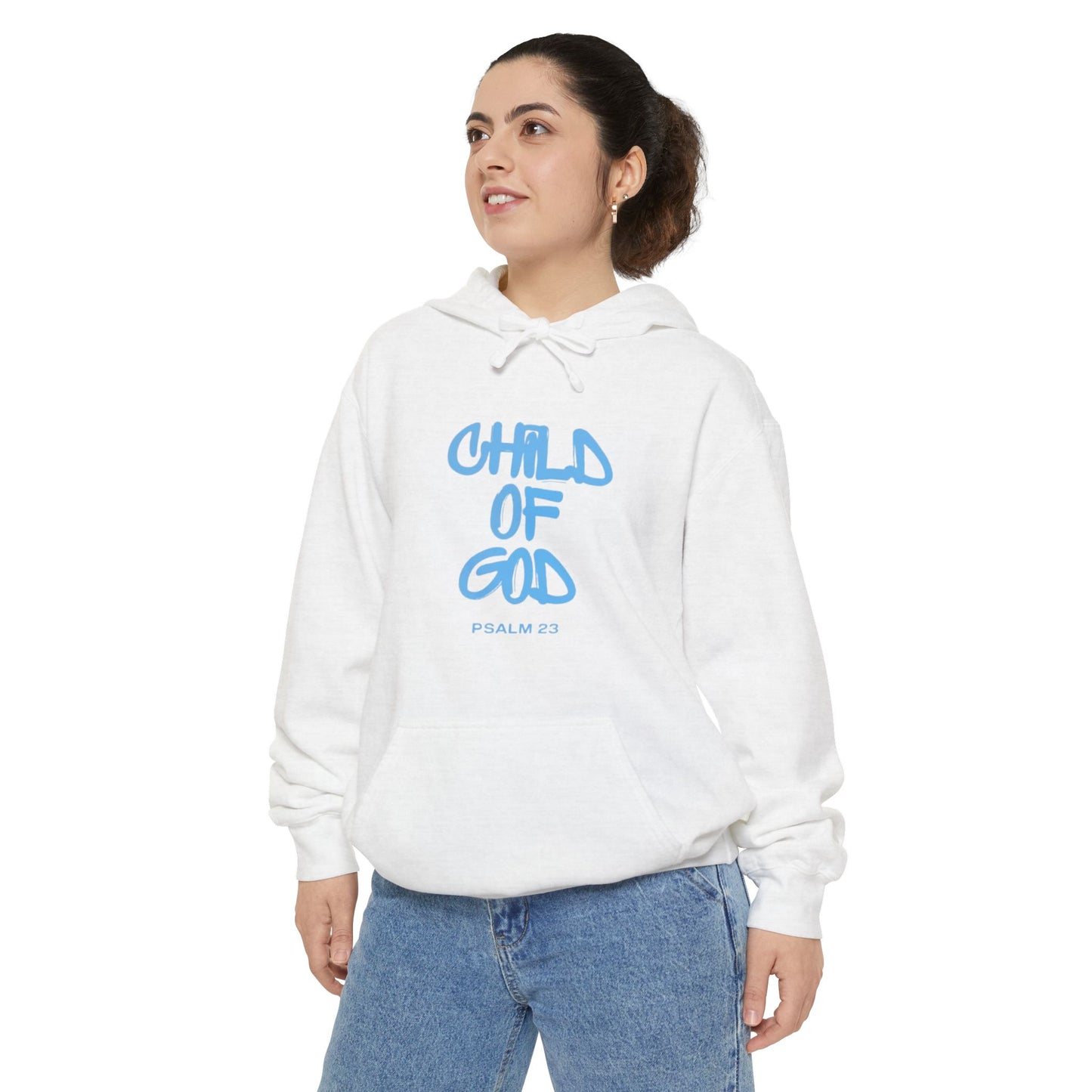 Child of God Unisex Garment-Dyed Hoodie - Soft Casual Spiritual Wear