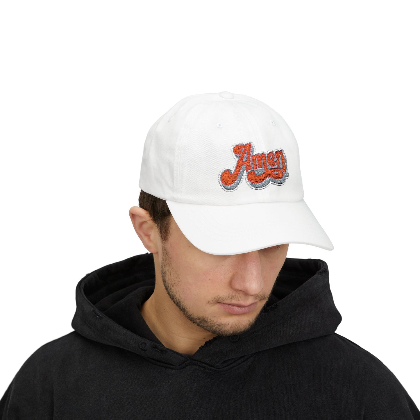Amen Classic Dad Cap - Casual White Cap for Everyday Style