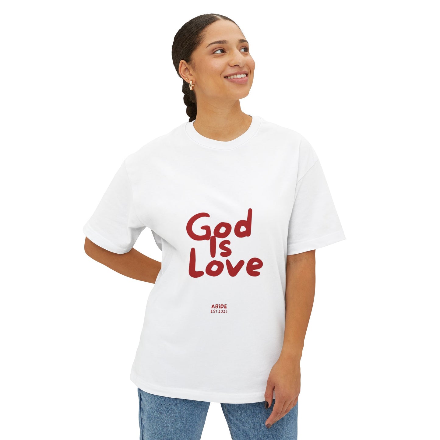 Unisex Oversized Tee - 'God Is Love' Statement Shirt, Casual Everyday Wear, Inspirational Gift, Comfortable Summer Style, Faith-Based [...]