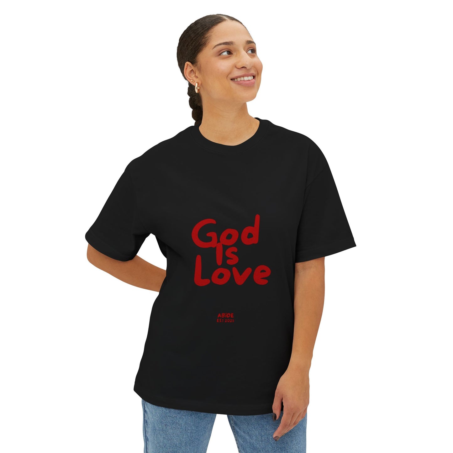 Unisex Oversized Tee - 'God Is Love' Statement Shirt, Casual Everyday Wear, Inspirational Gift, Comfortable Summer Style, Faith-Based [...]