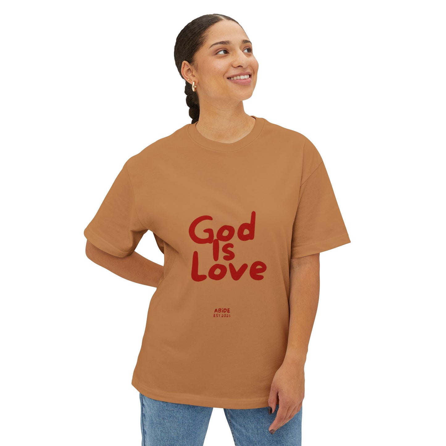 Unisex Oversized Tee - 'God Is Love' Statement Shirt, Casual Everyday Wear, Inspirational Gift, Comfortable Summer Style, Faith-Based [...]