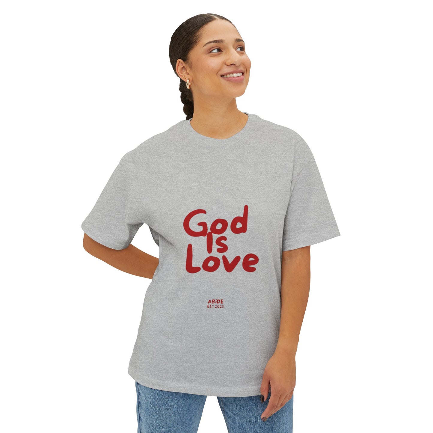 Unisex Oversized Tee - 'God Is Love' Statement Shirt, Casual Everyday Wear, Inspirational Gift, Comfortable Summer Style, Faith-Based [...]