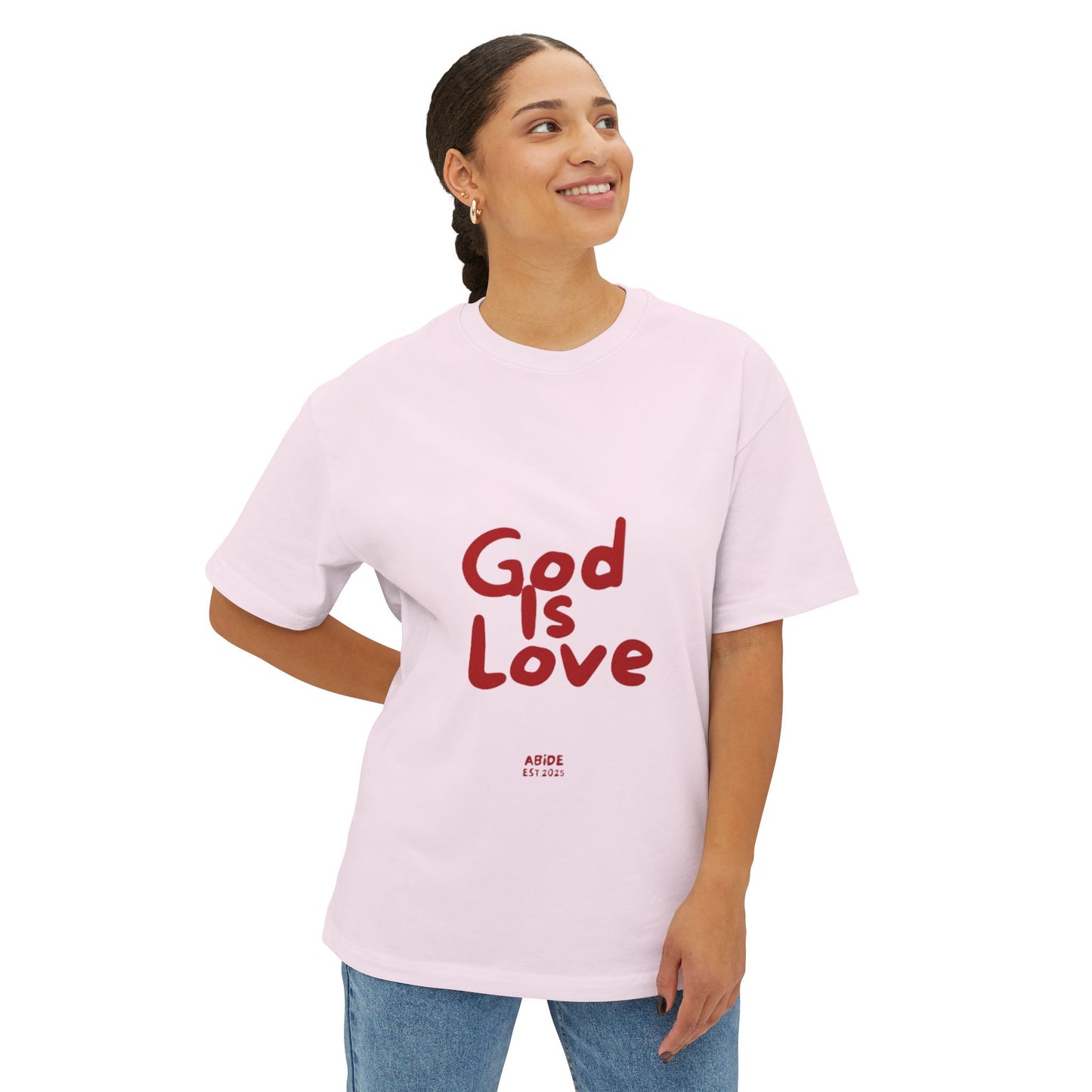 Unisex Oversized Tee - 'God Is Love' Statement Shirt, Casual Everyday Wear, Inspirational Gift, Comfortable Summer Style, Faith-Based [...]